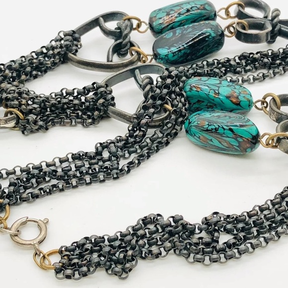 Vintage beautiful and unique heart pendant necklace 💙 - Picture 8 of 12